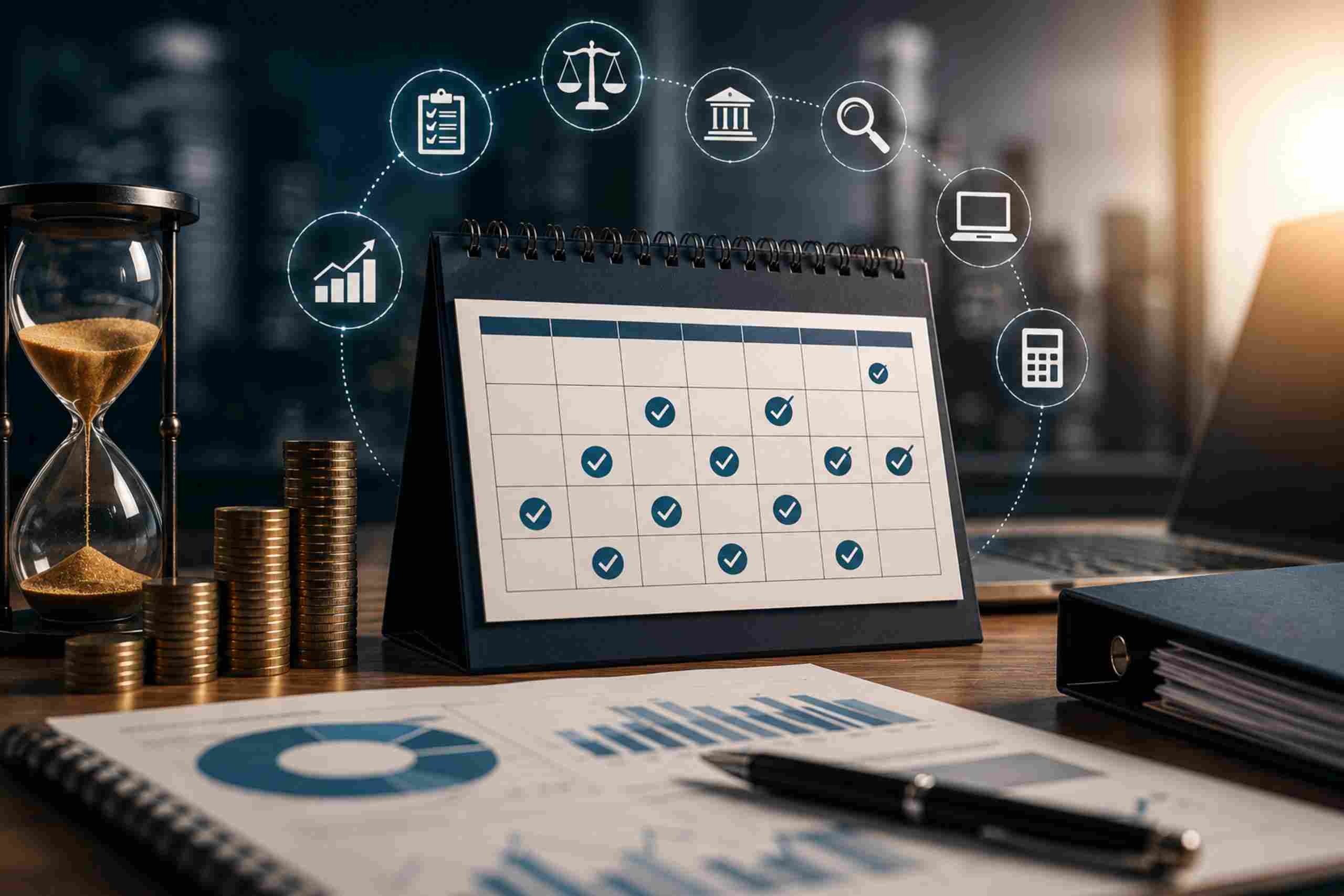 Comece o ano certo com sua agenda tributária 2020. Planejamento financeiro é essencial para evitar multas e organizar recursos.