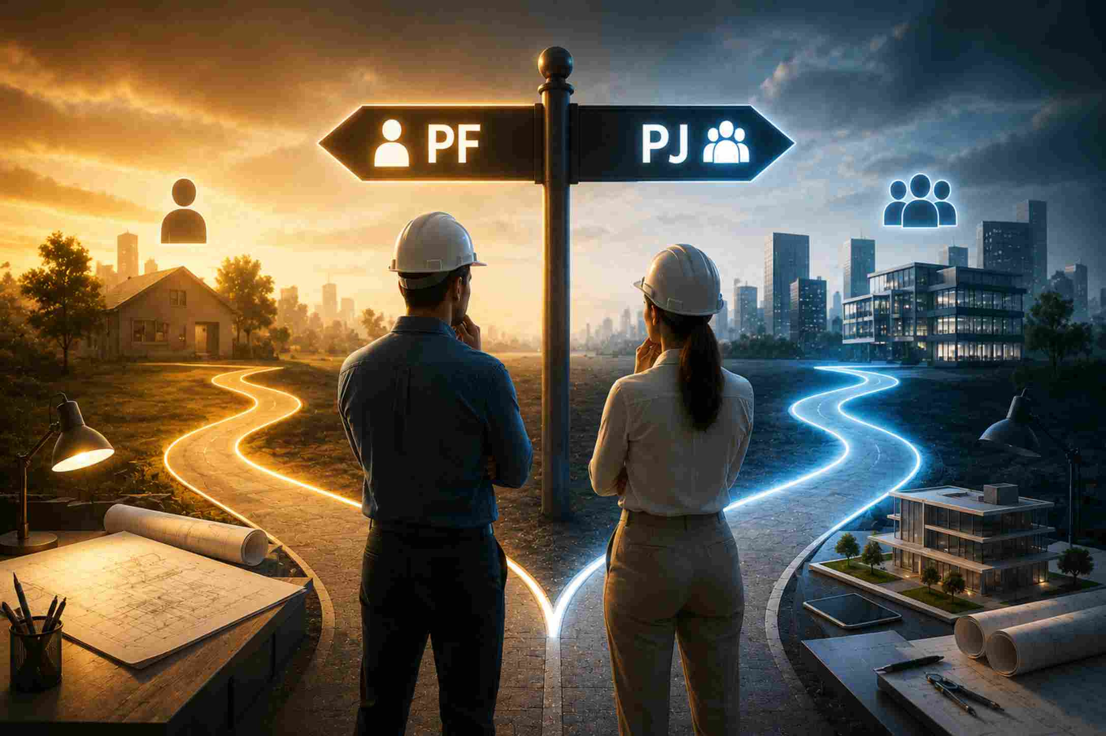 Afinal, qual a melhor opção para engenheiros e arquitetos? Ser PF ou PJ? Descubra neste artigo que a RR preparou para você!