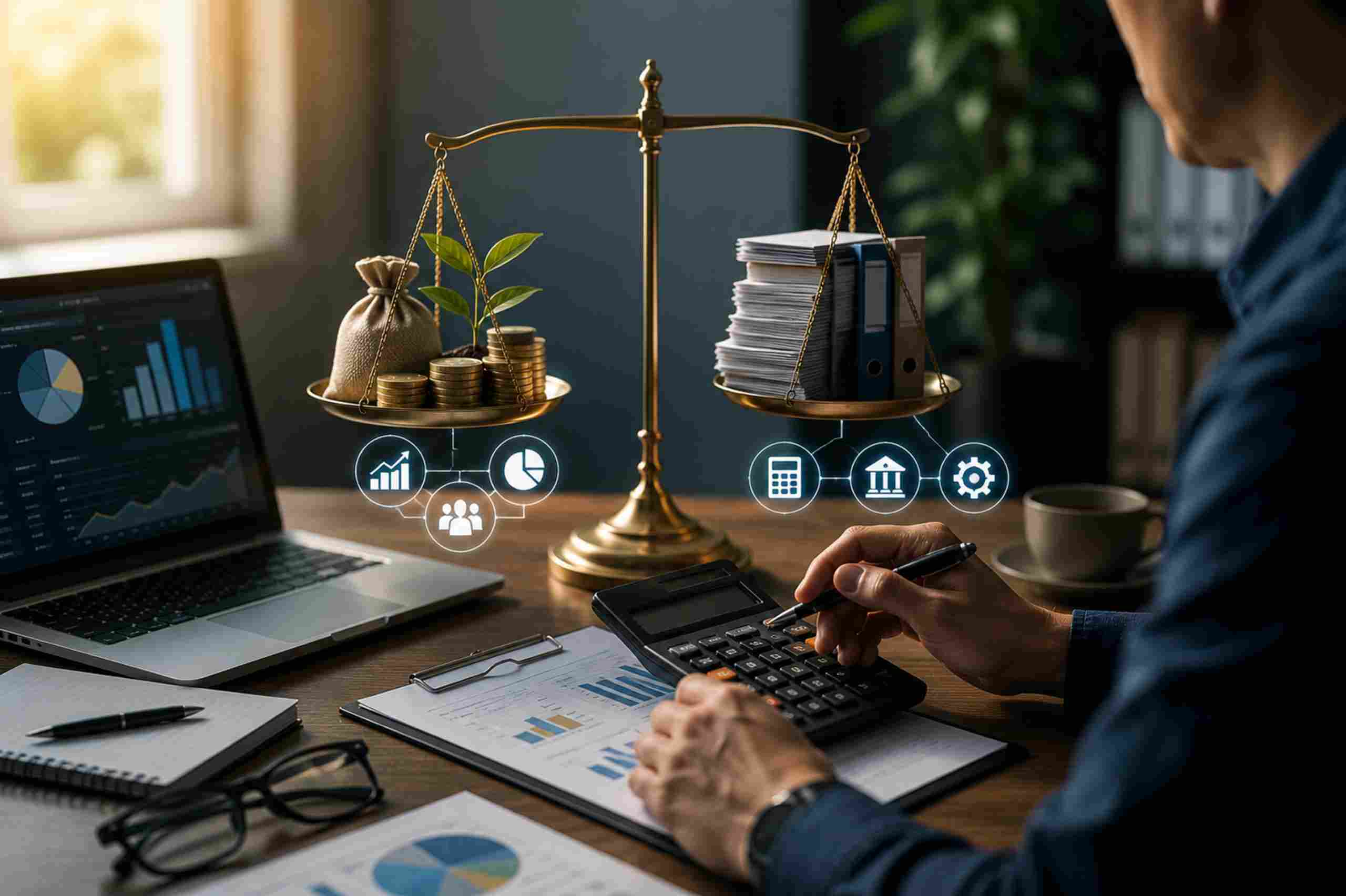 Entenda o balanço patrimonial e como ele revela a saúde financeira da sua empresa. Aprenda a calcular corretamente.