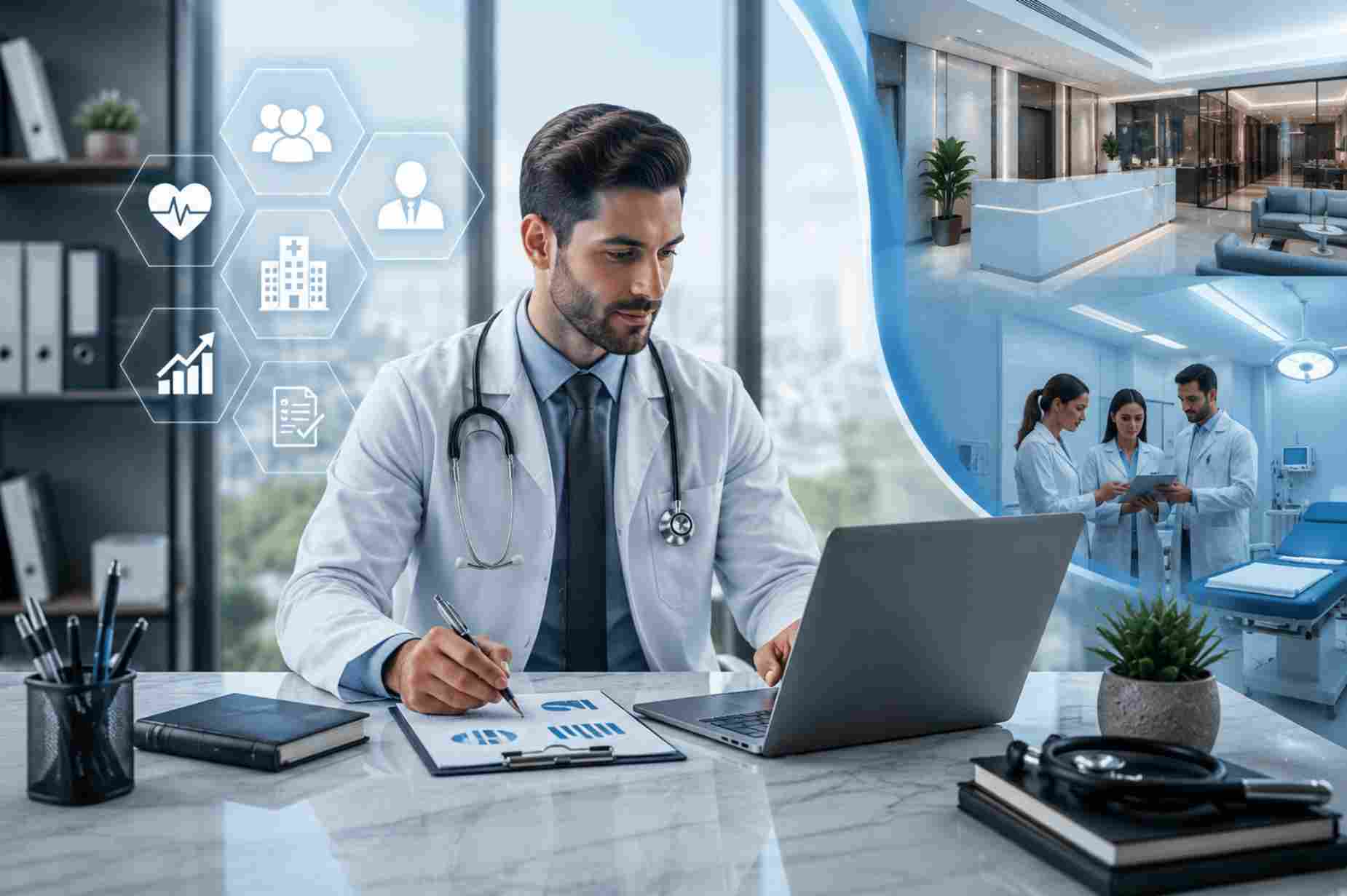 Aprenda como abrir uma empresa de prestação de serviços médicos com um guia passo a passo sobre planejamento e pesquisa de mercado.