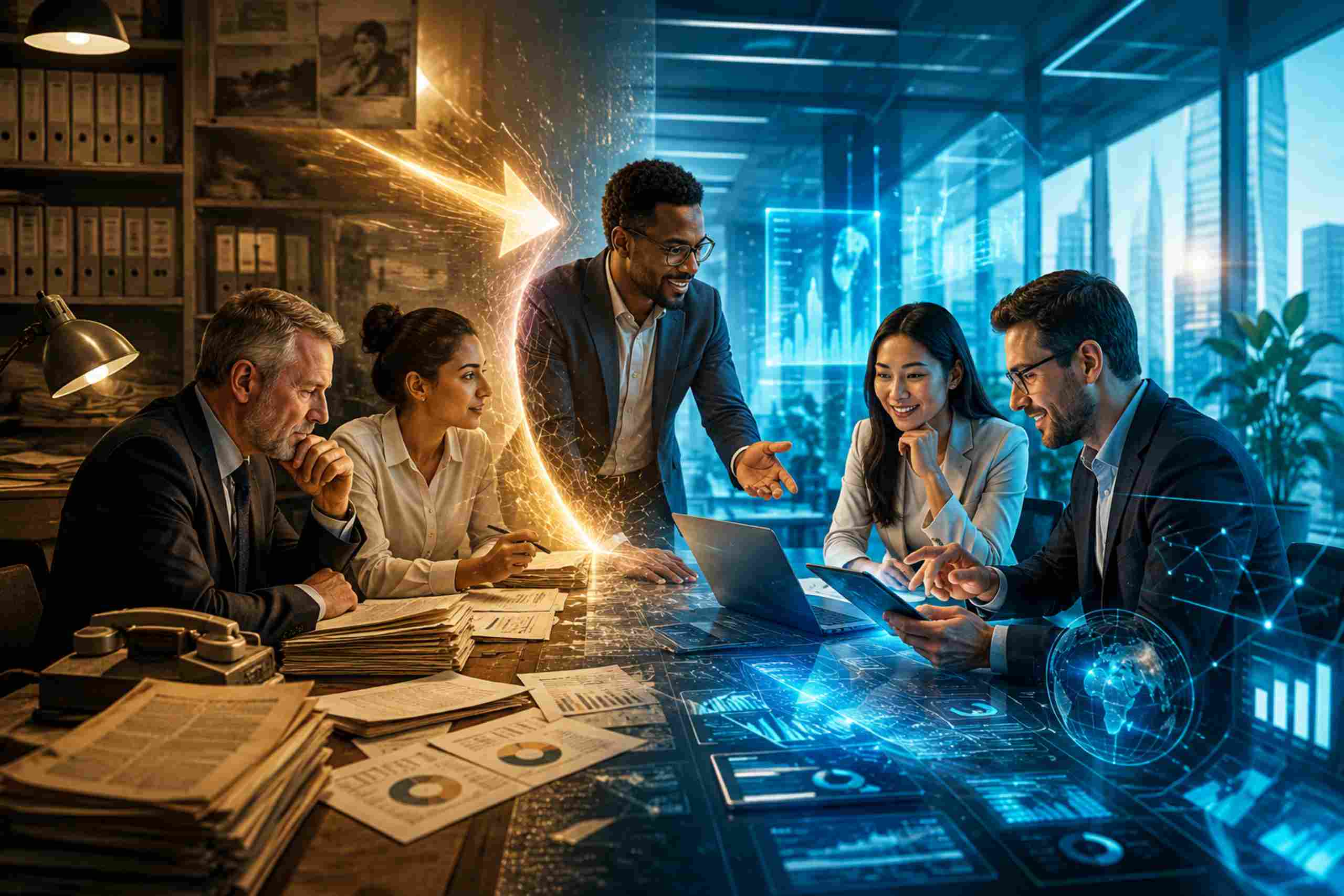 Explore as motivações da transformação empresarial e as estratégias para sua empresa se destacar no cenário atual.