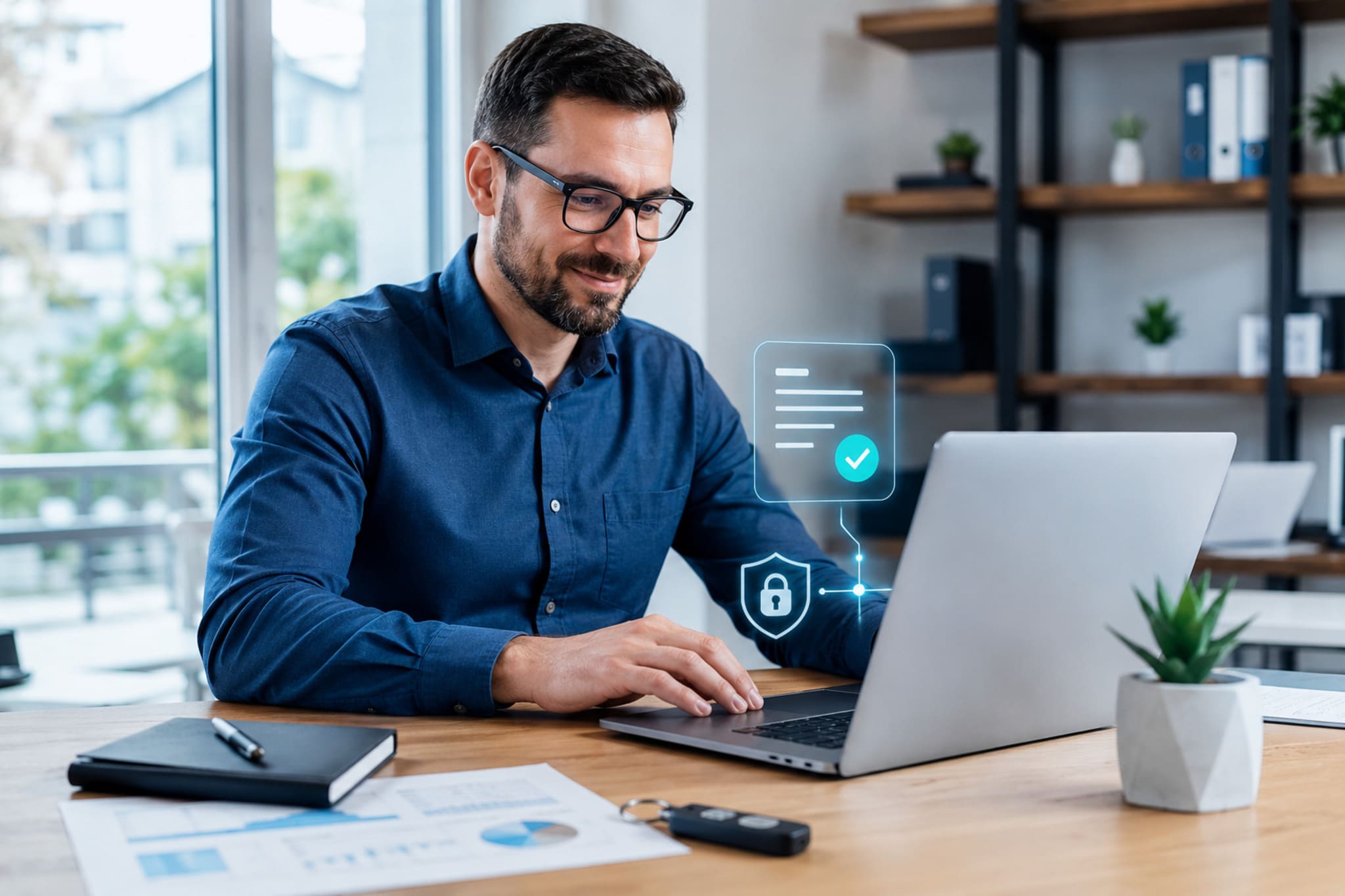 Emissão de nota fiscal com certificado digital configurado corretamente para empresas