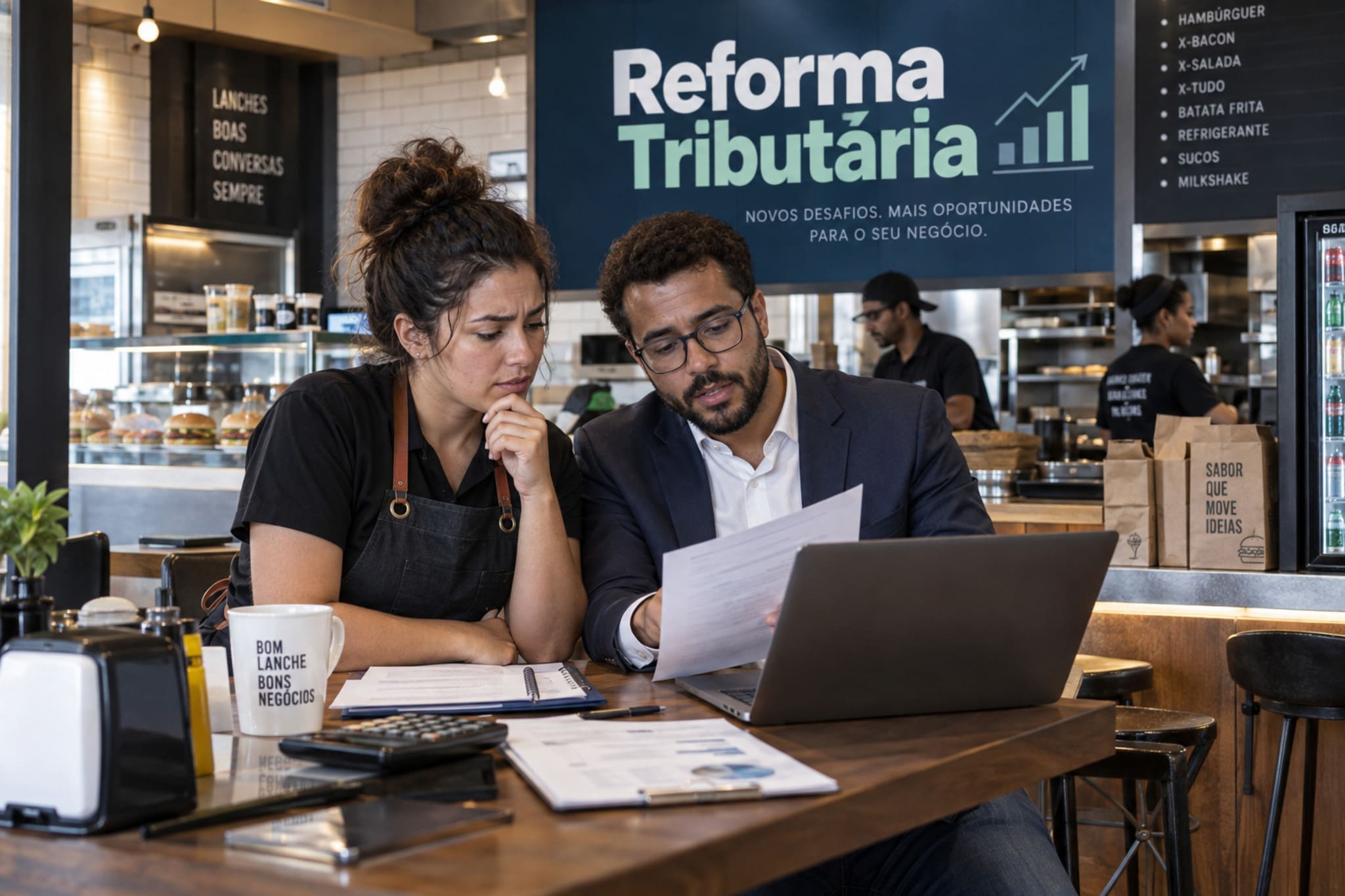 Texto alternativo (alt text) Reforma Tributária para lanchonetes: cartão fidelidade e promoções