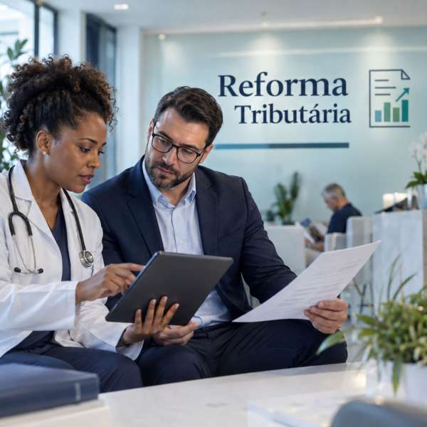 Texto alternativo (alt text) Reforma Tributária para médicos: plantão, consultório e cooperativa