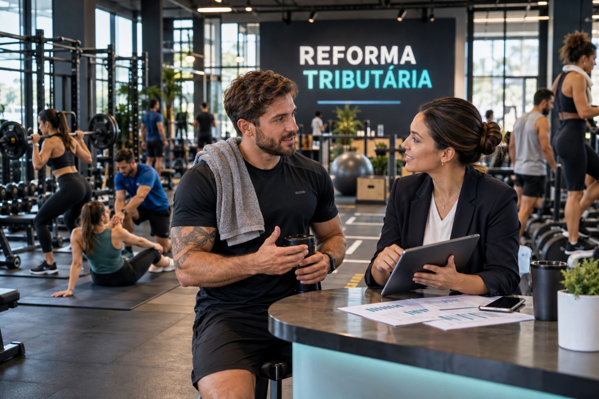 Reforma tributária personal trainer: treino com aluno e novo imposto