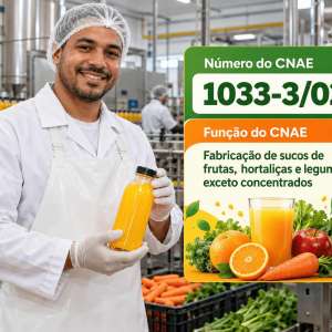 CNAE 1033-3/02 Fabricação de Sucos de Frutas, Hortaliças e Legumes, Exceto Concentrados: Guia para Abrir e Tributar