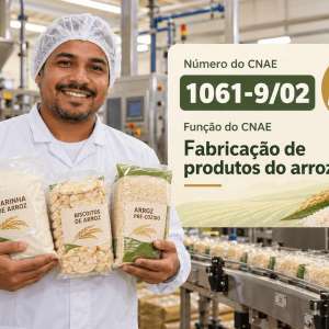 CNAE 1061-9/02 Fabricação de Produtos do Arroz: Guia para Abrir e Tributar