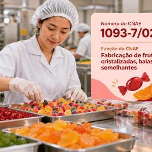 CNAE 1093-7/02 Fabricação de Frutas Cristalizadas, Balas e Semelhantes: Guia para Abrir e Tributar