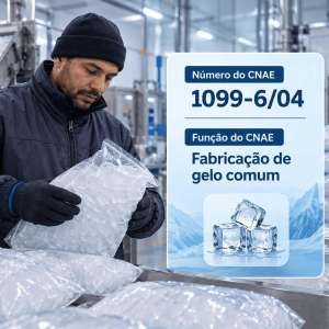 CNAE 1099-6/04 Fabricação de Gelo Comum: Guia para Abrir e Tributar