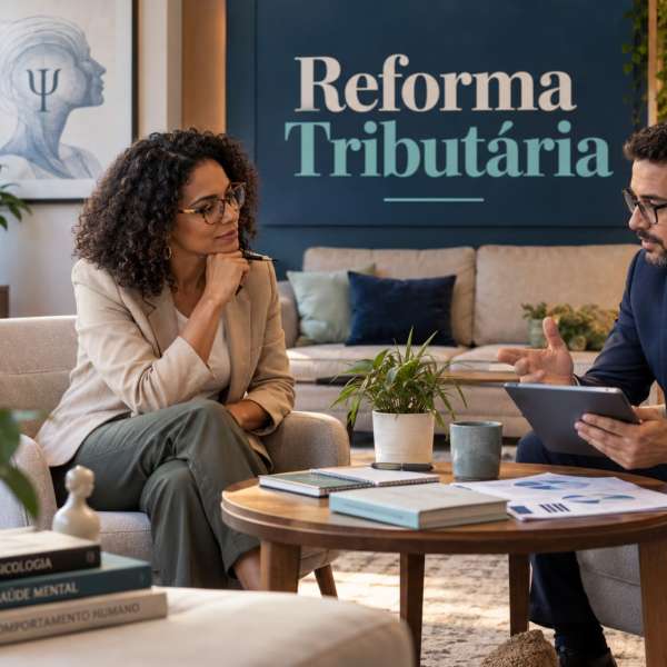 Reforma tributária para psicólogos: consultório de psicologia com nota fiscal