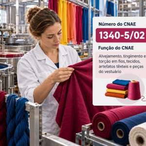 CNAE 1340-5/02 Alvejamento, Tingimento e Torção em Têxteis: Guia para Abrir e Tributar