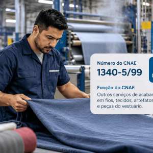 CNAE 1340-5/99 Outros Serviços de Acabamento em Têxteis: Guia para Abrir e Tributar