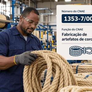 CNAE 1353-7/00 Fabricação de Artefatos de Cordoaria: Guia para Abrir e Tributar