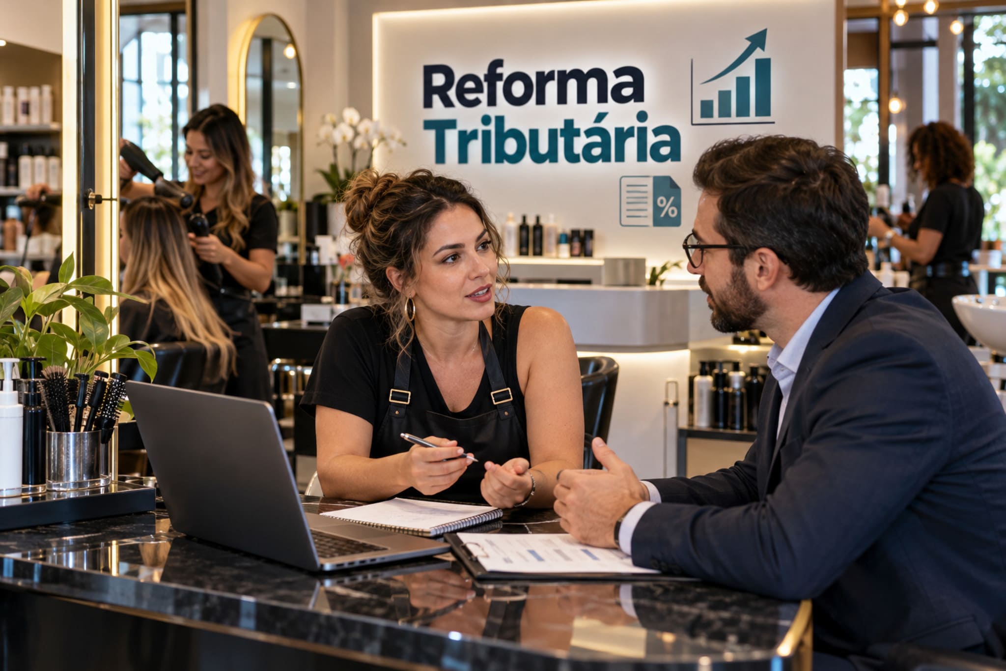 Reforma tributária para cabeleireiros: salão de beleza com nota fiscal