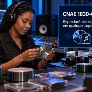 CNAE 1830-0/01 Reprodução de Som em Qualquer Suporte: Guia para Abrir e Tributar