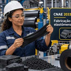 CNAE 2033-9/00 Fabricação de Elastômeros: Guia para Abrir e Tributar