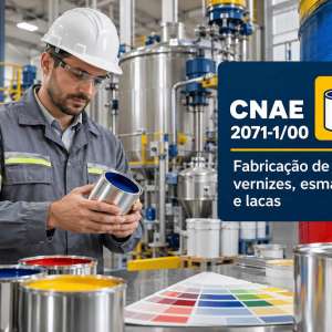CNAE 2071-1/00 Fabricação de Tintas, Vernizes, Esmaltes e Lacas: Guia para Abrir e Tributar