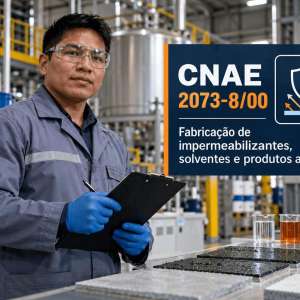CNAE 2073-8/00 Fabricação de Impermeabilizantes, Solventes e Produtos Afins: Guia para Abrir e Tributar