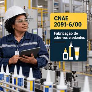 CNAE 2091-6/00 Fabricação de Adesivos e Selantes: Guia para Abrir e Tributar