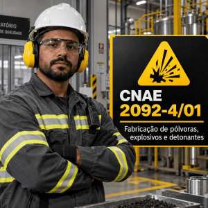 CNAE 2092-4/01 Fabricação de Pólvoras, Explosivos e Detonantes: Guia para Abrir e Tributar