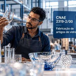 CNAE 2319-2/00 Fabricação de Artigos de Vidro: Guia para Abrir e Tributar