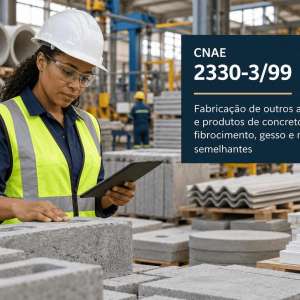 CNAE 2330-3/99 Fabricação de Artefatos de Gesso, Concreto e Cimento: Guia para Abrir e Tributar