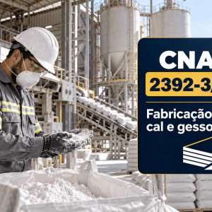 CNAE 2392-3/00 Fabricação de Cal e Gesso: Guia para Abrir e Tributar