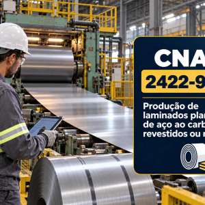 CNAE 2422-9/01 Produção de Laminados Planos de Aço ao Carbono: Guia para Abrir e Tributar