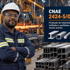 CNAE 2424-5/02 Produção de Relaminados, Trefilados e Perfilados de Aço: Guia para Abrir e Tributar
