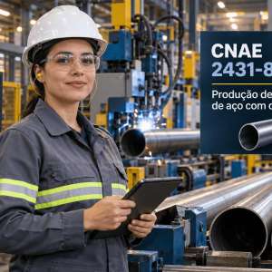 CNAE 2431-8/00 Produção de Tubos de Aço com Costura: Guia para Abrir e Tributar
