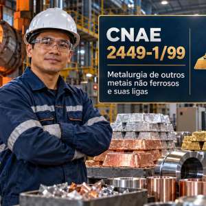 CNAE 2449-1/99 Metalurgia de Outros Metais Não Ferrosos: Guia para Abrir e Tributar