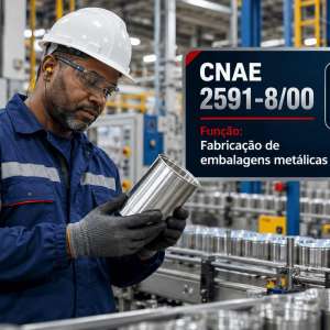 CNAE 2591-8/00 Fabricação de Embalagens Metálicas: Guia para Abrir e Tributar