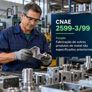 CNAE 2599-3/99 Fabricação de Outros Produtos de Metal: Guia para Abrir e Tributar