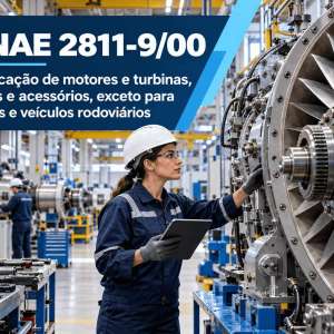 CNAE 2811-9/00 Fabricação de Motores e Turbinas, Exceto para Aviões e Veículos: Guia para Abrir e Tributar