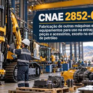 CNAE 2852-6/00 Fabricação de Máquinas para Mineração: Guia para Abrir e Tributar