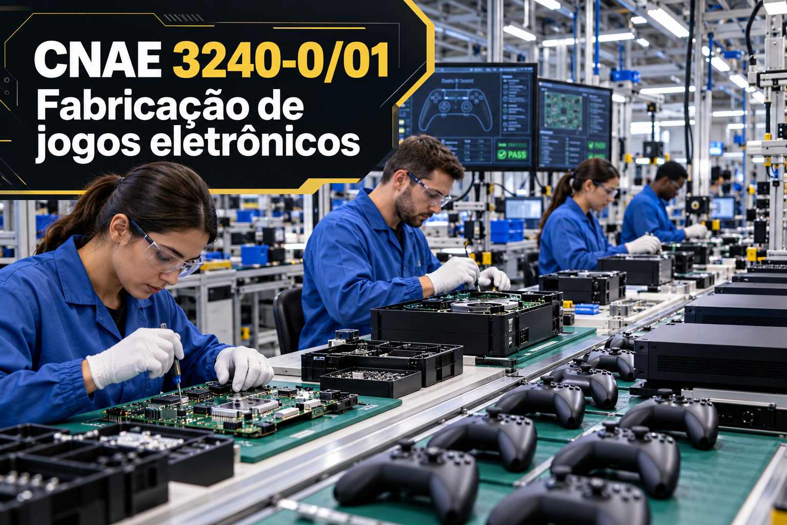 Máquinas de fliperama num shopping, ilustrando o CNAE 3240-0/01