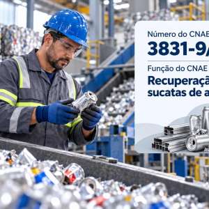 CNAE 3831-9/01 Recuperação de Sucatas de Alumínio: Guia para Abrir e Tributar