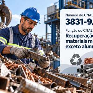 CNAE 3831-9/99 Recuperação de Materiais Metálicos, Exceto Alumínio: Guia para Abrir e Tributar