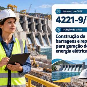 CNAE 4221-9/01 Construção de Barragens para Energia: Guia para Abrir e Tributar