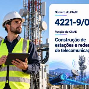 CNAE 4221-9/04 Construção de Redes de Telecomunicações: Guia para Abrir e Tributar