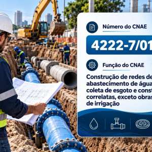 CNAE 4222-7/01 Construção de Redes de Água e Esgoto: Guia para Abrir e Tributar