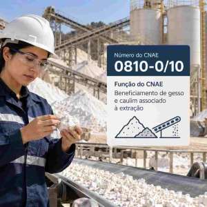 CNAE 0810-0/10 Beneficiamento de Gesso e Caulim Associado à Extração: Guia para Abrir e Tributar