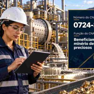 CNAE 0724-3/02 Beneficiamento de Minério de Metais Preciosos: Guia para Abrir e Tributar