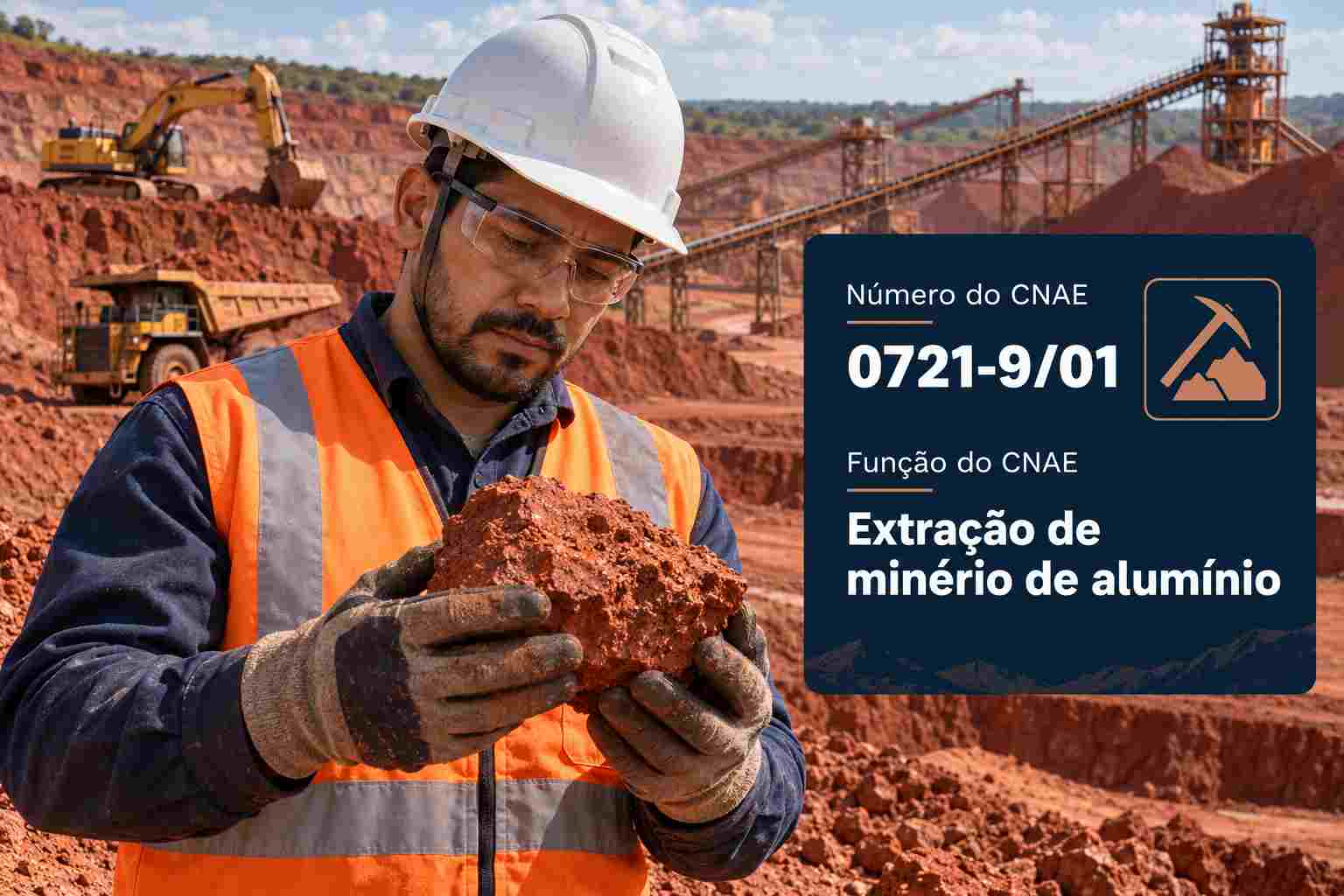 Mina de bauxita a céu aberto no Pará, ilustrando o CNAE 0721-9/01