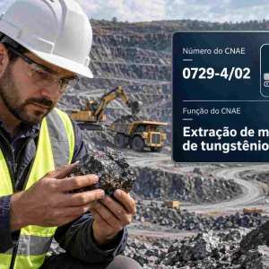 CNAE 0729-4/02 Extração de Minério de Tungstênio: Guia para Abrir e Tributar