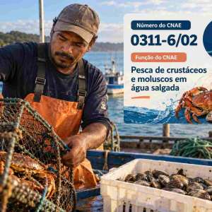 CNAE 0311-6/02 Pesca de Crustáceos e Moluscos em Água Salgada: Guia para Abrir e Tributar