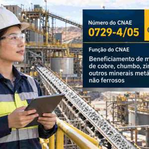 CNAE 0729-4/05 Beneficiamento de Minérios de Cobre, Chumbo, Zinco e Outros Não Ferrosos: Guia para Abrir e Tributar