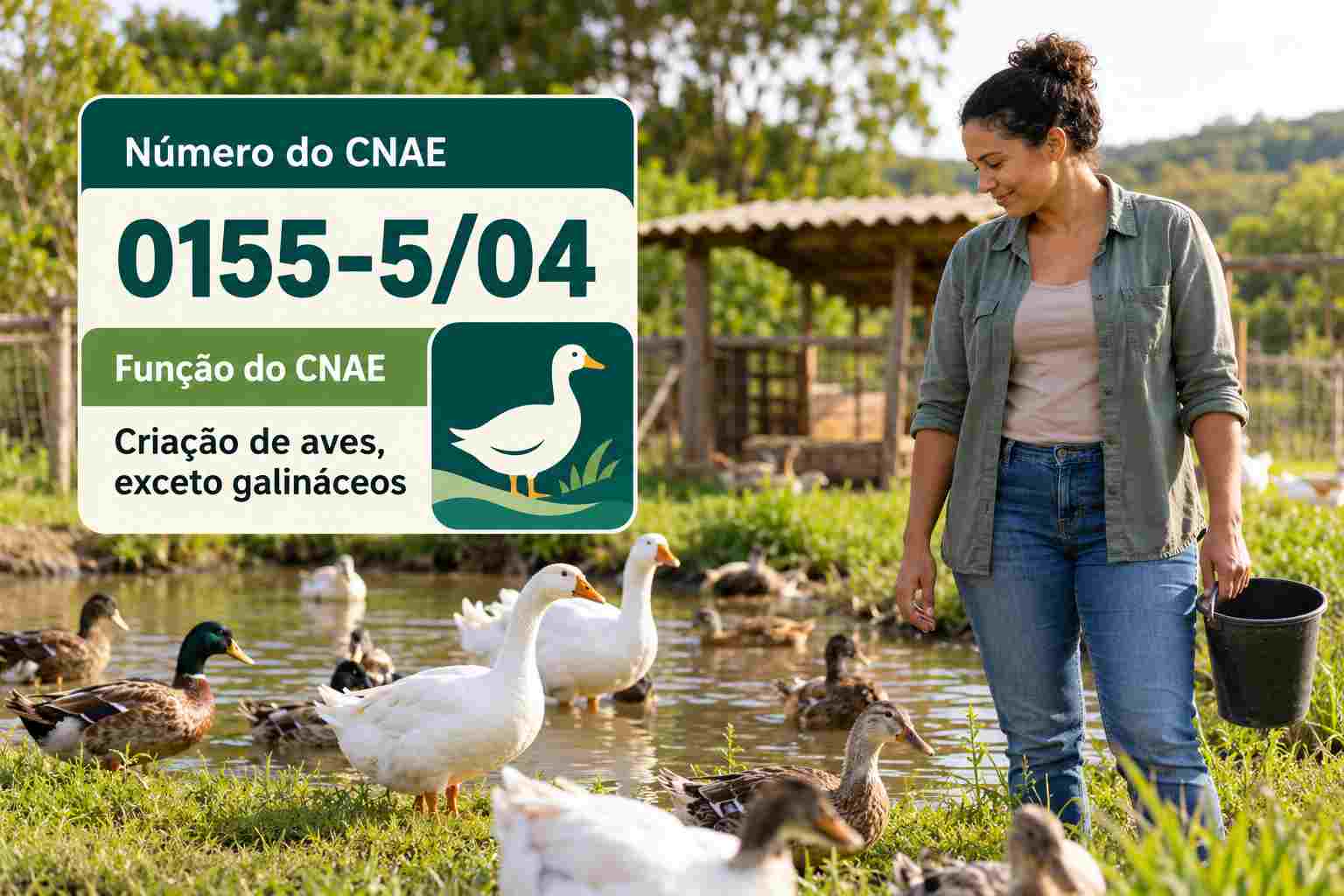 Perus em galpão de criação, ilustrando o CNAE 0155-5/04