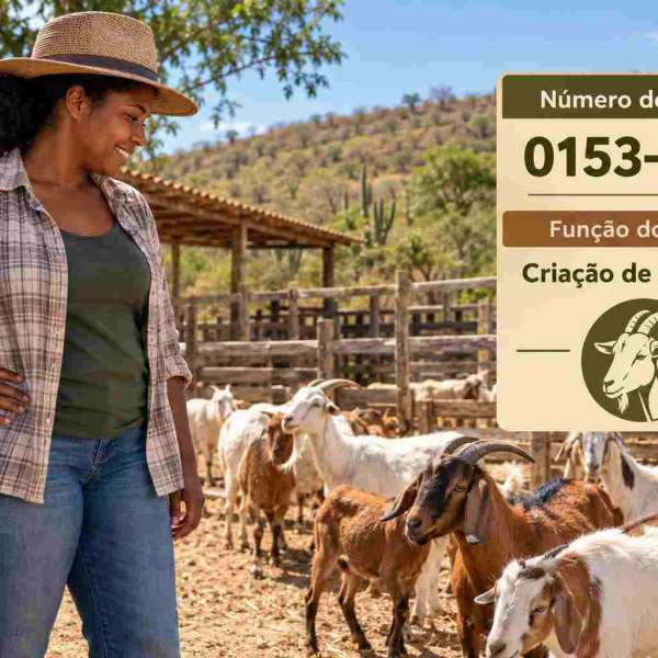 Cabras no curral de uma fazenda no sertão, ilustrando o CNAE 0153-9/01