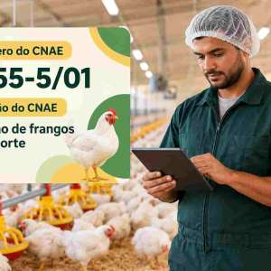 CNAE 0155-5/01 Criação de Frangos para Corte: Guia para Abrir e Tributar